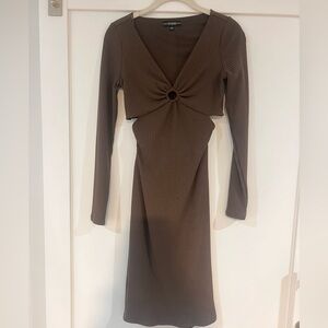 Guess cutout long sleeve dress.